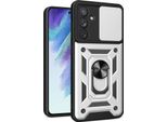 Custodia Galaxy A54 Con Anello, Supporto, Protezione Fotocamera, Paraurti In Tpu, Custodia In Silicone Per Samsung Galaxy A54 Silver