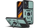 Xiaomi Poco X4 Gt Custodia Con Anello, Supporto, Protezione Della Fotocamera, Paraurti In Tpu, Custodia In Silicone Per Xiaomi Poco X4 Gt Verde