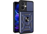 Redmi Note 12 Custodia Con Anello Supporto Supporto Slitta Fotocamera Protezione Tpu Pc Custodia Protettiva Per Xiaomi Redmi Note 12 Blu