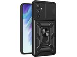 Galaxy A54 Custodia Con Anello Supporto Supporto Scivolare Fotocamera Protezione Tpu Pc Custodia Protettiva Per Samsung Galaxy A54 Nero