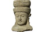 Busto Di Figura Di Buddha Purnia 22 X 30 X 60 Cm