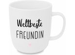 Ppd Weltbeste Freundin Mug 2.0 D@H, Henkelbecher, Kaffeetasse, Becher, Tasse, New Bone China, Weiß, 400 Ml, 561102077