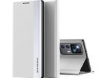 Xiaomi 12T Pro Case, Finto Cuoio Magnetic Flip Stand Custodia Protettiva Per Xiaomi 12T / 12T Pro Bianco