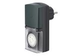 Hama Timer Meccanico "Mini"" Per Esterni, 30 Minuti, IP44, Nero/Verde"