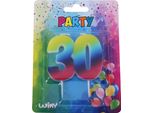 Candela Party Numero 30 Arcobaleno