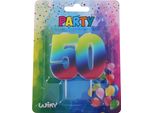 Candela Party Numero 50 Arcobaleno