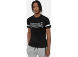 T-Shirt Uomo Regular Fit Creich Nero/Bianco/Grigio L Lonsdale