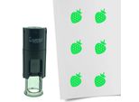 Timbro Combicraft Fragola Rotondo Da 10 Mm - Inchiostro Verde