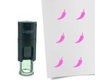 Timbro Combicraft Peperoncino Rotondo 10 Mm - Inchiostro Rosa