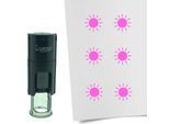 Timbro Combicraft Sun Rotondo Da 10 Mm - Inchiostro Rosa