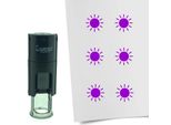 Timbro Combicraft Sun Rotondo Da 10 Mm - Inchiostro Viola