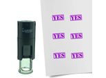 Timbro Combicraft Yes Rotondo Da 10 Mm - Inchiostro Viola