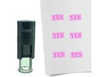 Timbro Combicraft Yes Rotondo Da 10 Mm - Inchiostro Rosa