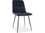 Set Di Sedie Da Pranzo Per Cucina Mila Nero, Set Di 6 Sedie
