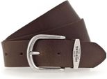 Mustang Pelle Cintura Classic Women Leather Belt W110 Baileys Marrone