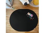 Tappeto Ovale Sanosoft Per Gattonare 160X200Cm Nero