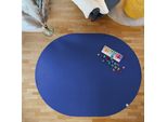 Tappeto Ovale Sanosoft Per Gattonare 160X200Cm Blu