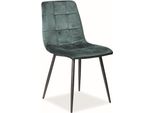 Set Di Sedie Da Pranzo E Da Cucina Mila Verde, Set Di 4 Sedie