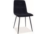Set Di Sedie Da Pranzo Per Cucina Mila Nero, Set Di 4 Sedie