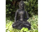 Figura Di Buddha Kolhapur Bhumisparsha Mudra 22 X 28 X 45 Cm