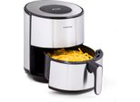 Klarstein Heißluftfriteuse, Air Fryer zum Frittieren, Friteuse mit Touch-Bedienfeld, Timer, Einstellbare Temperatur & 8 Programme, Airfryer zum Luftfritieren, Heißluftfriteuse ohne Öl 1500 W, 4,3L