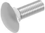Bullone A Testa Tonda Seccaro M6 X 20 Mm, Acciaio Inossidabile V2A Va A2, Din 603 / Iso 8677, Testa Tonda Con Collo Quadrato, Filettatura Completa, 20 Pezzi