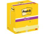 Sticky Notes Super Sticky Notes 127X76Mm 90 Fogli Giallo Pu=12X12 Pastiglie