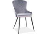 Sedia Da Pranzo Set Di Sedie Da Cucina Lotus Grey Set Of 2