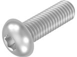 Seccaro Vite A Testa Ovale M6 X 20 Mm, Acciaio Inox V2A Va A2, Iso 7380, Esagono Incassato, 20 Pz