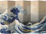 Paravento Pieghevole Giapponese L240Xh180Cm Hokusai La Grande Onda Al Largo Di Kanagawa