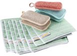 Set Di Panni In Viscosa Di Bambù (Ottenuta Da Cellulosa Di Bambù) Facile Da Pulire Lucentezza Senza Striature Il Set Per La Pulizia Come Alternativa Alla Microfibra