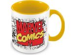 Marvel Comics - Tazza Da Caffè, Interno Bicolore PM5048 (Taglia Unica) (Giallo/Bianco/Rosso)