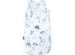 Sacco A Pelo Per Neonati E Bambini - In 100% Cotone - Tog 2,5 - ÖKo -Tex - Sacco A Pelo Per Bambini Per L'estate E L'inverno - Adattabile 60/75 Cm 0/6- 6/12 - Verne