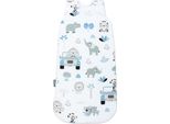 Sacco Nanna Per Neonati E Bambini - In 100% Cotone - Tog 2.5 - ÖKo -Tex - Sacco Nanna Per Neonati Per L'estate E L'inverno - Adattabile 60/75 Cm 0/6 -6/12 - Safari