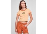 Urban Classics - Maglia Elasticizzata Da Donna Paleorange/Vintageorange - 3XL