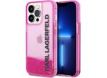 Karl Lagerfeld Klhcp14Xlckvf Custodia Rigida Per Iphone 14 Pro Max 6.7 Rosa/Rosa Liquid Glitter Elong