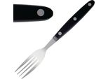 Forchette Da Bistecca Olympia Con Manico Nero (12 Pezzi)