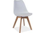 Set Di Sedie Da Pranzo Da Cucina Kris White Set Of 2