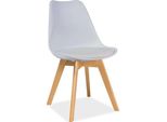 Set Di Sedie Da Pranzo Da Cucina Kris White Set Of 4