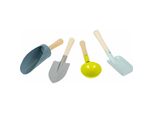 Set Pala A Mano Con Piede Piccolo Compatto In Legno E Metallo