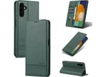 Galaxy A14 5G Custodia In Pelle, Flip Cover Wallet Case Chiusura Magnetica Stand Custodia Protettiva Per Samsung Galaxy A14 5G Verde
