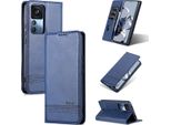 Xiaomi 12T Pro Custodia In Pelle, Flip Cover Wallet Case Chiusura Magnetica Stand Custodia Protettiva Per Xiaomi 12T / 12T Pro / Redmi K50 Ultra Blue