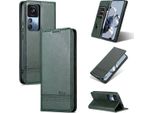 Xiaomi 12T Pro Custodia In Pelle, Flip Cover Wallet Case Chiusura Magnetica Stand Custodia Protettiva Per Xiaomi 12T / 12T Pro / Redmi K50 Ultra Green