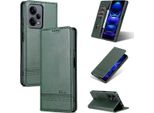 Custodia Redmi Note 12 Pro+, Portafoglio Con Chiusura Magnetica E Supporto, Custodia Flip In Pelle Per Xiaomi Redmi Note 12 Pro+ Verde