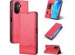 Huawei Nova Y70 Pro Custodia, Portafoglio Con Chiusura Magnetica E Stand, Custodia Flip In Pelle Per Huawei Nova Y70 / Y70 Pro Rosa