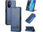 Huawei Nova Y70 Pro Custodia, Portafoglio Con Chiusura Magnetica E Stand, Custodia In Pelle Flip Per Huawei Nova Y70 / Y70 Pro Blu