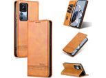 Xiaomi 12T Pro Custodia In Pelle, Flip Cover Wallet Case Chiusura Magnetica Stand Custodia Protettiva Per Xiaomi 12T / 12T Pro / Redmi K50 Ultra Yellow