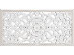 Decorazione Da Parete 61X30 Cm - Shabby Bianco - Appendino Decorativo Allungato