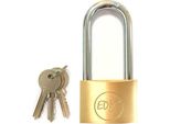 Serratura A Chiave Edm In Ottone Lunga (4 X 6,5 Cm)