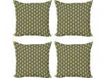 Abakuhaus Set Di Federe Per Cuscini Cactus (4 Pezzi), Vasi Per Piante Love Theme, Stampa Digitale Moderna Su Entrambi I Lati, 40 Cm X 40 Cm, Multicolore